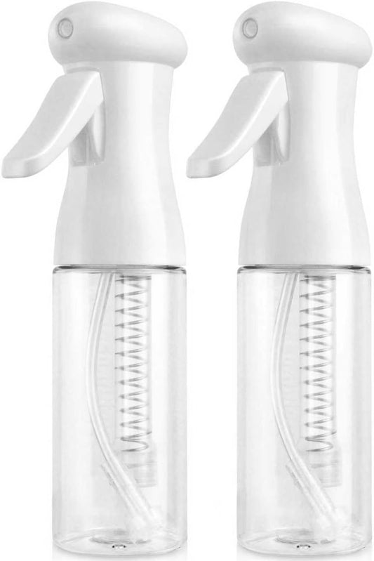 Continuous Travel Spray Bottle,Hair Small Spray Bottl e,Plants Water Spray Mist Bottle,Ultra-Fine Spray Bottle for Hair,Skincare, Plant Care, Pet Grooming, Cleaning 100 ML White（2 Pcs）