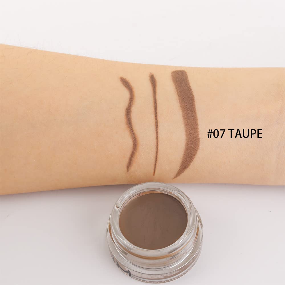 evpct Taupe Eyebrow Powder Pomade Gel Shaper Makeup Kit with Dual-ended Brush, Eyebrow Stencil Kit for Women Shaping, Eye Brow Pomade Stencil Shaper Tinting kits for Women, Long Lasting Waterproof