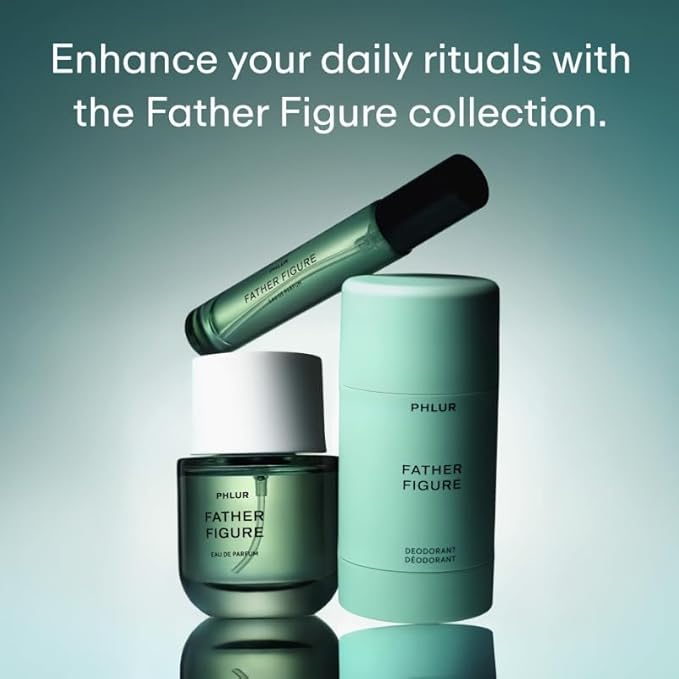PHLUR Father Figure Eau de Parfum - Full Size Perfume Fragrance - Green Fresh Fig Perfume with Iris, Jasmine, Patchouli, Sandalwood & Vanilla (50mL)