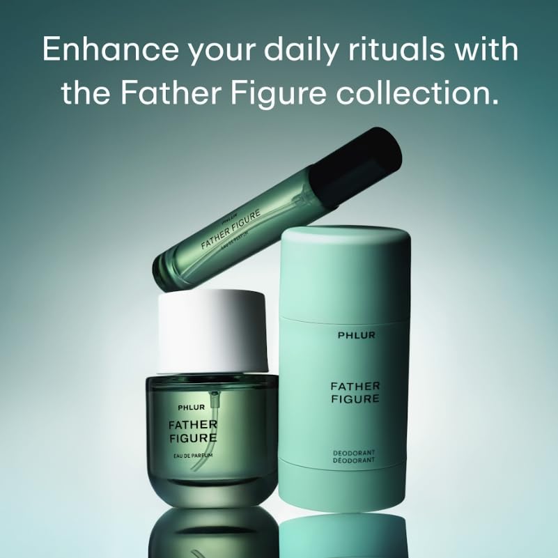 PHLUR Father Figure Eau de Parfum - Travel Size Perfume Fragrance - Green Fresh Fig Perfume with Iris, Jasmine, Patchouli, Sandalwood & Vanilla (9.5mL)