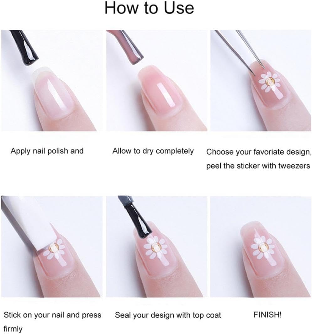 Halloween Nail Stickers Ghost Nail Art Decals with Black White Design 5D Self Adhesive Bat Nail Art Stickers Nails Charms Supply foe Women Girls Kid Horror Manicure Decoration