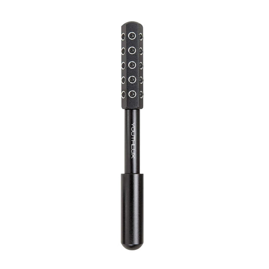 Radiance Roller – Germanium Stone Facial Massage Tool for Lifting, Sculpting, De-Puffing, Glow Boost, Energizing & Cooling Effect (Black)