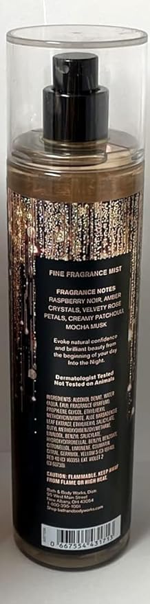 Bath and Body Works INTO THE NIGHT Fine Fragrance Mist 8 Fluid Ounce (2019 Limited Edition)