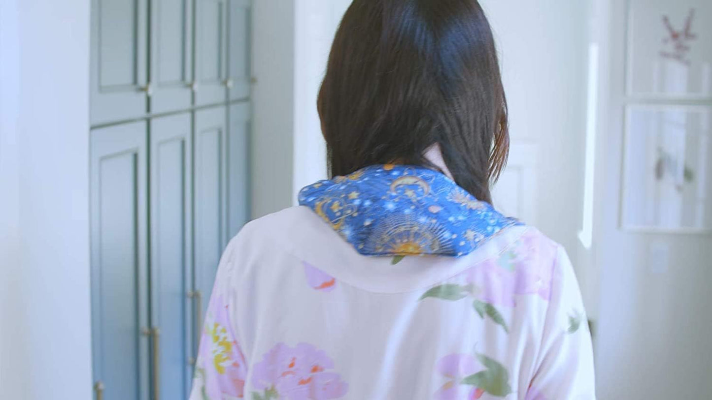 Nature's Approach Aromatherapy Neck Wrap | Hot or Cold Therapy with a Soothing Blend of 12 Natural Herbs | Microwave and Freezer Safe