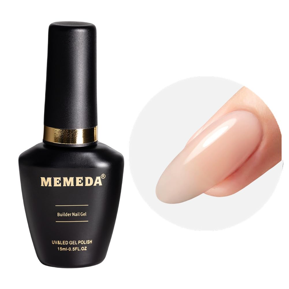 Builder Nail Gel, 7-in-One Clear Builder for Nails, LED Lamp Cured Color Strengthener Thickening Extension Rhinestone Glue Gel Polish in a Bottle for DIY Home Salon Gift