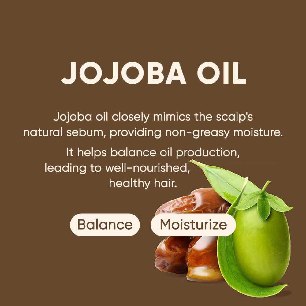 Jojoba Oil Shampoo Bar 2.0 - Hydrating & Moisturizing Natural Hair Soap for Excess Oil & Scalp Nourishment - Solid Shampoo for All Hair Types (120g, 4.23oz)