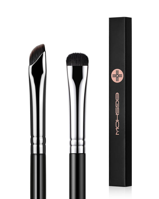 EIGSHOW Eyeshadow Smudge Brush & Eyeliner Brush, High-End Precision Eye Makeup Tools for Blending Cat Eye, Winged Liner (E865&E806)