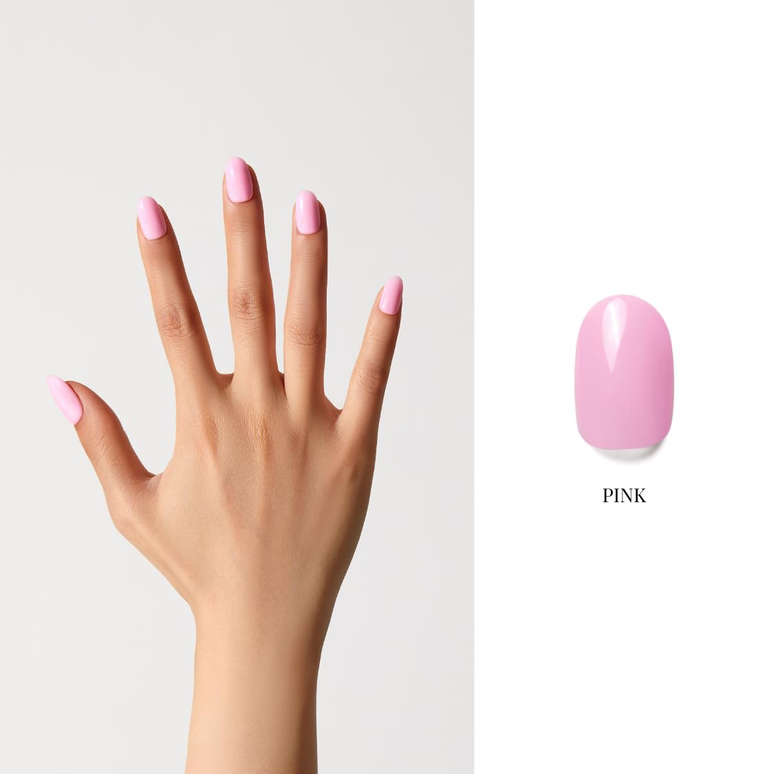 NAILOG One Step Baby Pink Gel Nail Polish 12ml Top Coat Color Gel Base 3-In-1 Formula Soak Off UV Gel Polish for Home DIY & Gifting | Pink