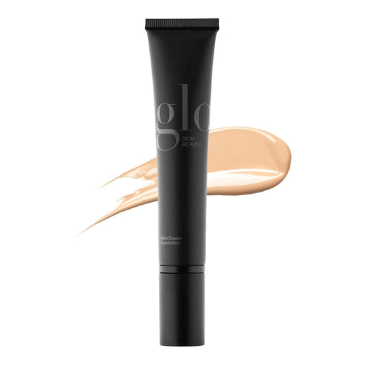 Glo Skin Beauty Satin Cream Foundation in Golden Fair - Liquid Mineral Makeup - 15 Shades, Full Coverage, Semi Matte Finish