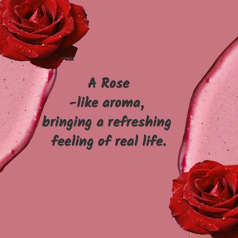 Rose Body Scrub Gift Set - 35 Packets & 2 Pcs Exfoliating Gloves,Exfoliating & Moisturizing Sugar Scrub for Face & Body, Self Care Gifts for Women