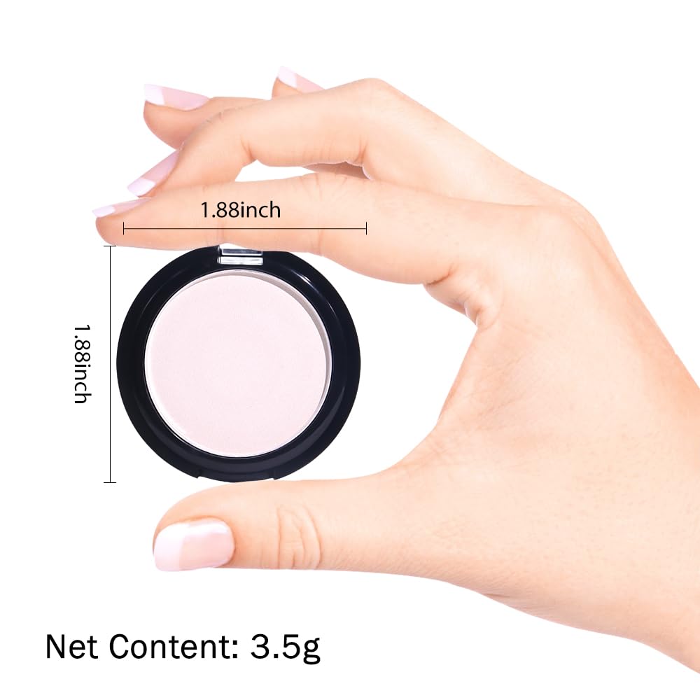 Monochrome Matte Eye Shadow Palette,Pearl Pink Neutral Nude Matte Pressed Powder Single Eyeshadow,Natural Long Lasting Naturing-Looking Eyeshadow,Talc,Paraben Vegan & Cruelty Free