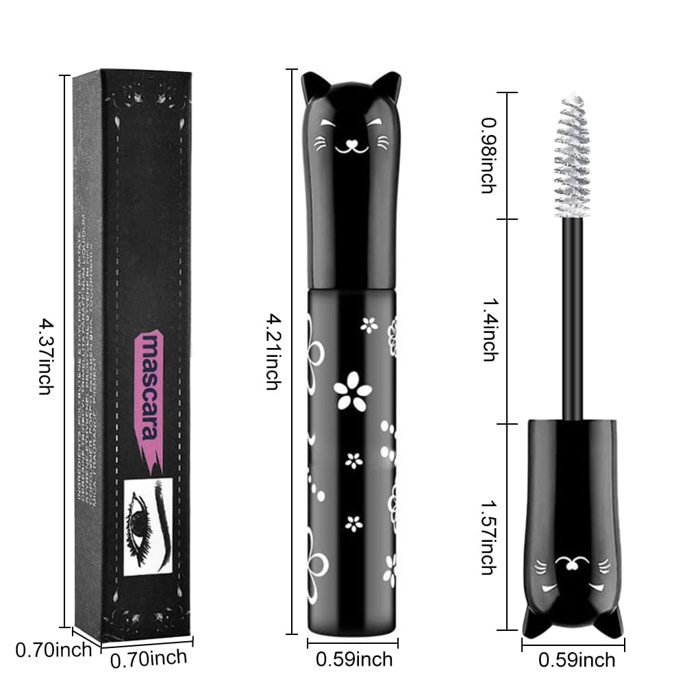 White Lashes Mascara | Waterproof Volumizing Primer & Extensions, 24H Flake-Proof, Sensitive Eyes Safe, Salon-Level Drama for Parties/Stage Makeup/Special Events, Curling, Multiplying
