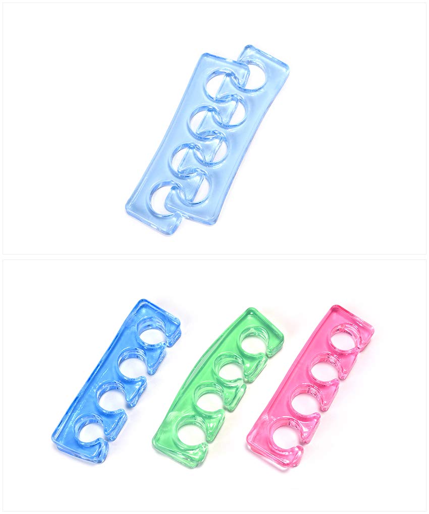 KADS 2pcs/pair Silicone Toe Separator Nail Art Manicure Finger Feet Care Braces Supports Nails DIY Tools