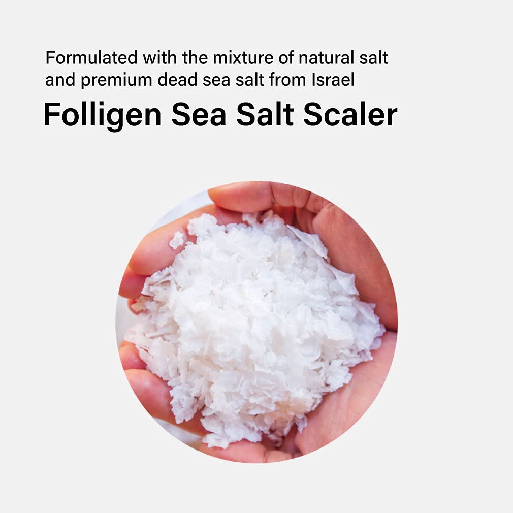 Dr.FORHAIR Folligen Sea Salt Scaler | Korean Hair Care | Scalp Exfoliator & Scalp Scrub | Eliminates Sebum, Impurities, Odor | Nourish and Freshen, 10.58 fl oz