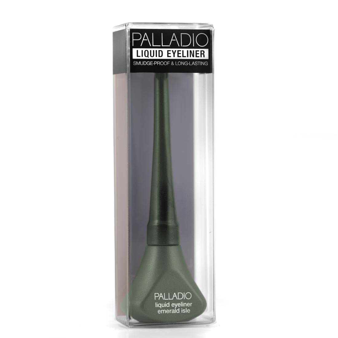 Palladio Liquid Eyeliner, Highly Pigmented and Waterproof Eyeliner, For Intense Eye Definition, Smear-proof Eyeliner Liquid, Includes Easy Grip Wand and Felt Tip Eyeliner Applicator, Emerald Isle