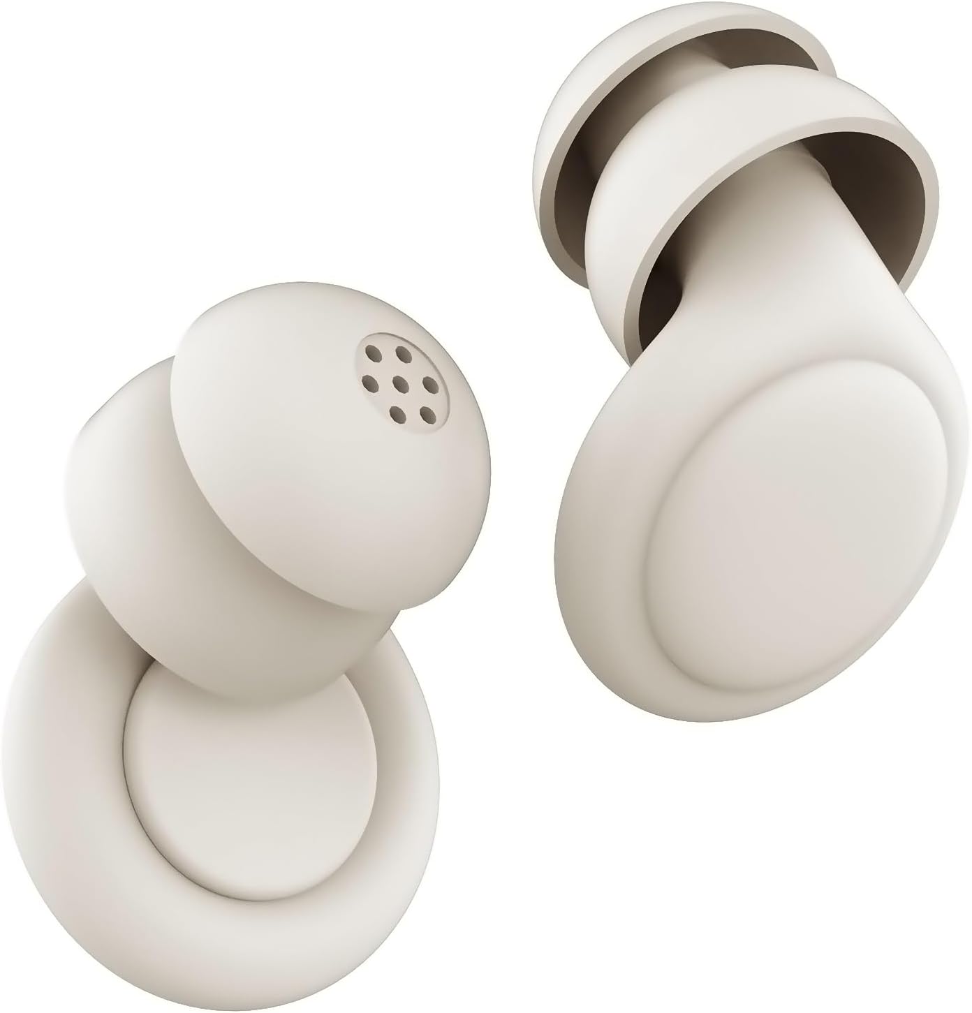 2 Noise Cancelling Ear Plugs, Beinkap Sleeping Earplugs with 12 Silicone Soft Reusable Ear Tips for Social Gatherings, Work, Sleeping, Concerts, Parenting, Conversation, 28 dB Noise Reduction