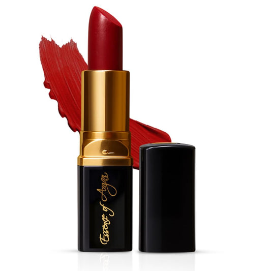 𝗘𝘀𝘀𝗲𝗻𝗰𝗲 𝗼𝗳 𝗔𝗿𝗴𝗮𝗻 Moisturizing Deep Red Lipstick, Tinted Lip Balm with Pure Organic Argan Oil, Shea Butter Lip care, Lip Moisturizer, Long Lasting Lipstick Cabernet