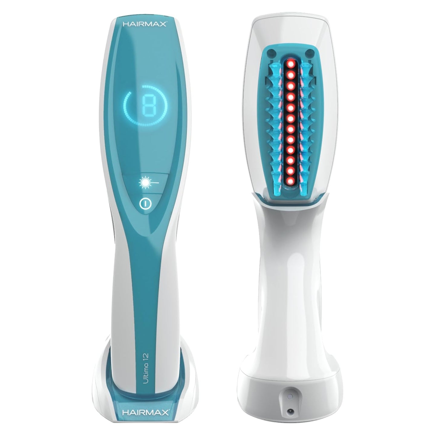 Hairmax Ultima 12 LaserComb - (FDA Cleared) Laser Hair Regrowth Treatment Device for Men & Women - Reverses Thinning Hair Loss - Red Light Therapy to Stimulate Hair Growth - Cordless Design