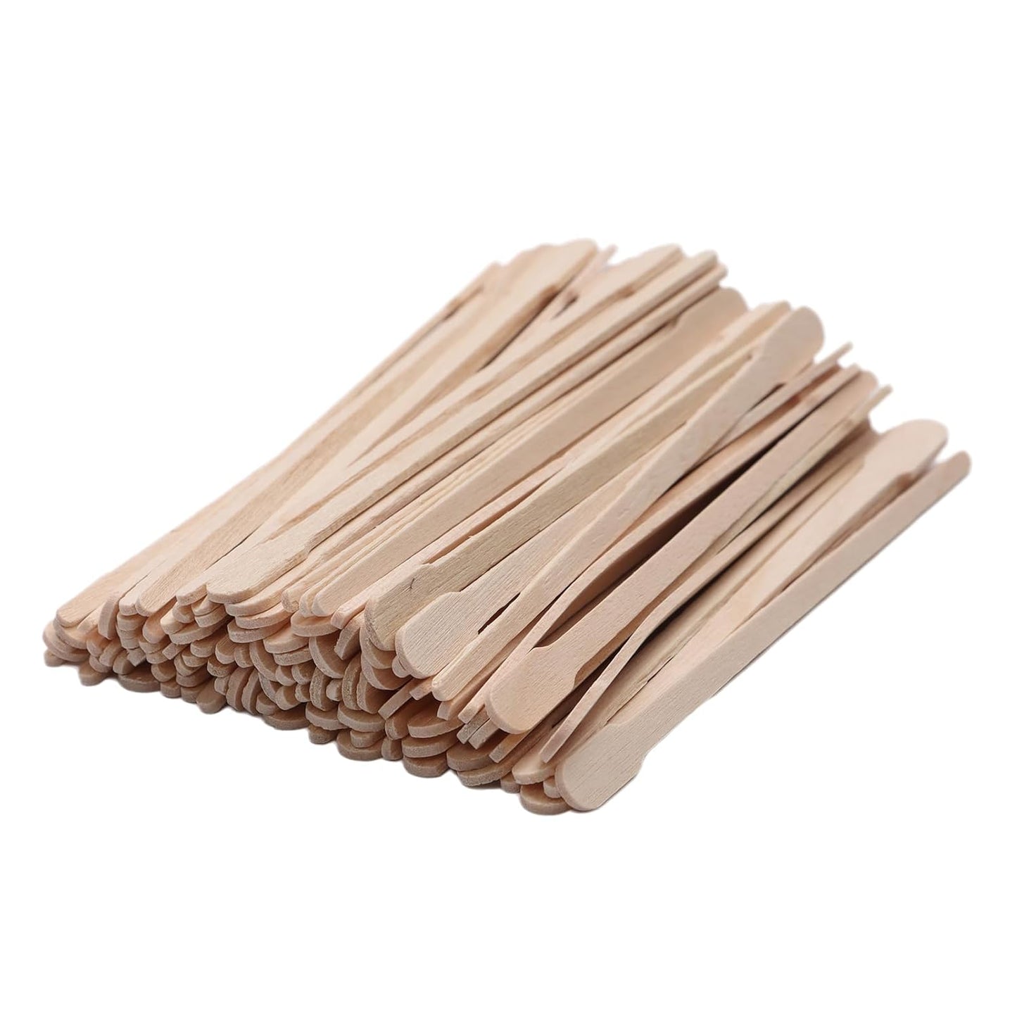 600pcs Small Wooden Waxing Sticks, Wax Spatulas Craft Applicator Sticks for Body Hair Removal, Eyebrow Lip Nose Brow Facial Smooth- Spa and Home Usage