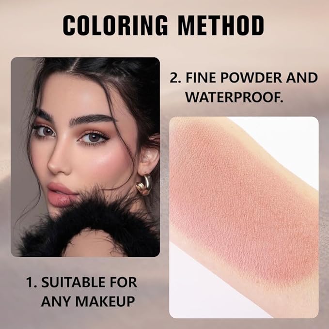 evpct Matte Nude Pink Single Eyeshadow Palette Makeup for Older Women, Dusty Pink Cream Eye shadow Palette Single for Older Women Matte, High Pigment Long Lasting Monochrome Eyeshadow, sombra de ojos