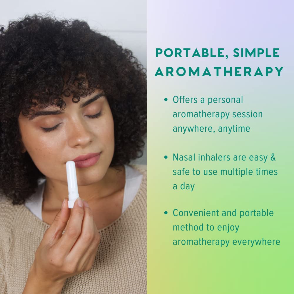 MOXĒ Nasal Inhalers Bundle, 8 Essential Oils, 100% Pure and Undiluted, Therapeutic Grade, No-Mess Portable Aromatherapy, Includes Eucalyptus, Peppermint, Lavender, Wintergreen, Made in USA - Pack of 8