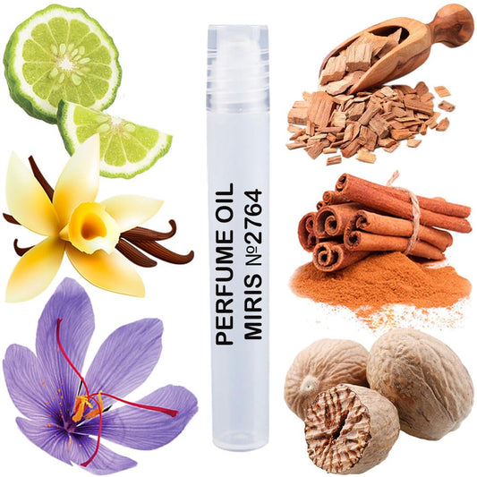 MIRIS Perfume Oil No. 2764, Inspired by Gentlemen Only Absolute, Long-Lasting Men Roll-On, Rollerball 0.34 Fl Oz / 10 ml