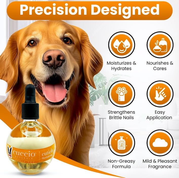 Warren London Dog Cuticle & Nail Revitalizing Oil | Moisturize, Strengthen, and Nourish | Vitamin E - Cruelty-Free, Non-Greasy Formula | Gentle Daily Care for Healthy Dog Nails & Paws
