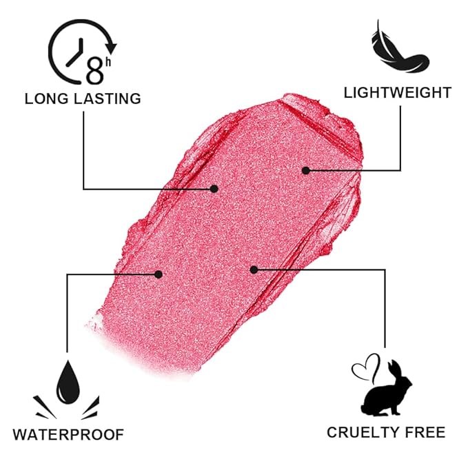 Blush Stick, Multi-use Blush Stick for Cheeks, Eyes, Lips, Silky Creamy Face Stick for Old Women & Mature Skin, Blendable and Buildable Color, Long Lasting Waterproof Non-greasy Formula (#03, Blush)