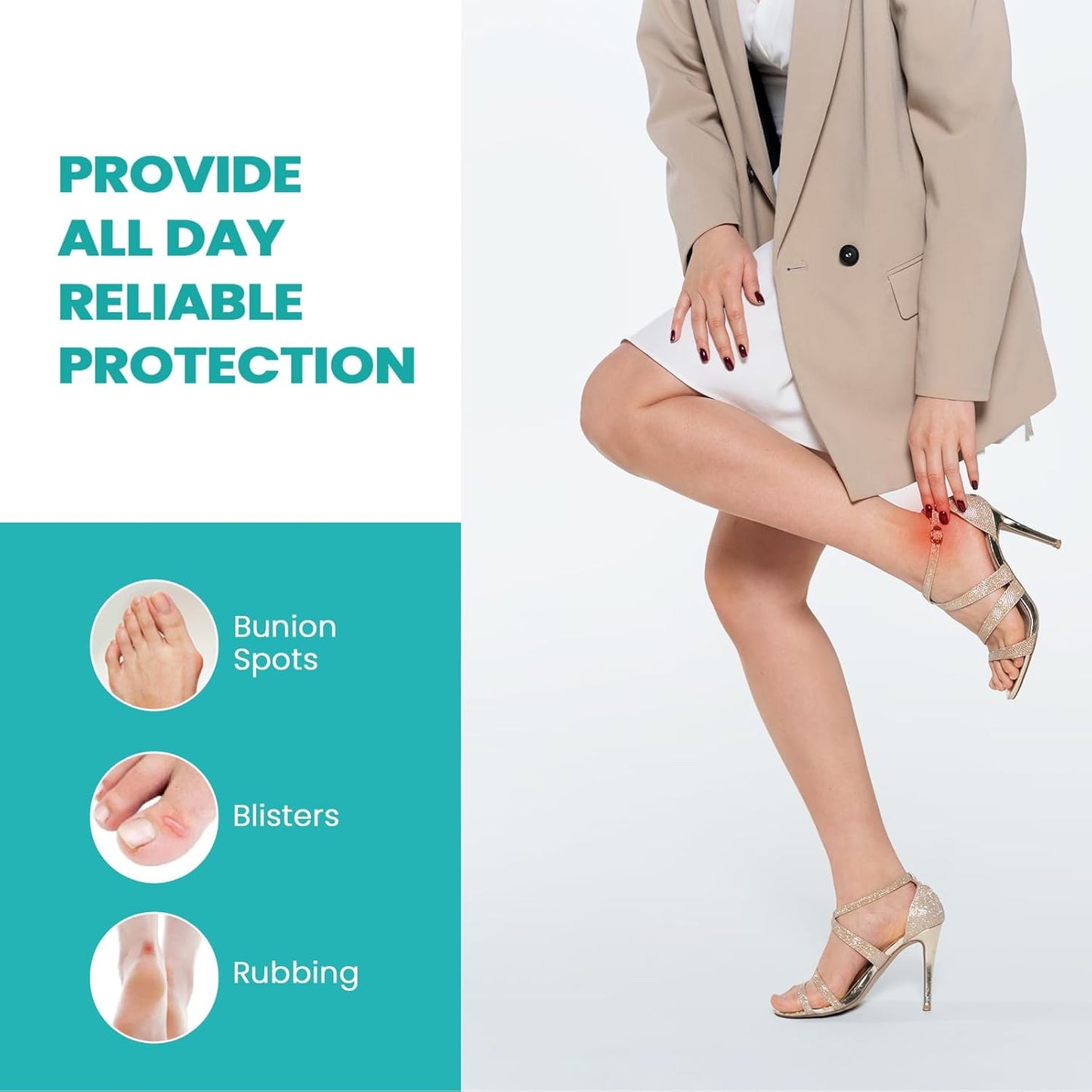 Blister Pads - 28 ct Water Resistant Hydrocolloid Bandages for Foot, Toe, Heel - Gel Blister Cushions for Prevention & Recovery, Variety Pack