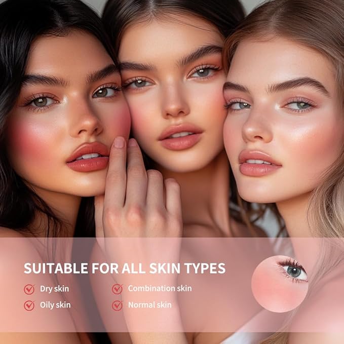 Soft Face Blush Stick, Matte Natural Long Lasting Blush for a Flawless Finish, Creamy Blendable Formula for All Skin Types, Everyday Wear Professional Quality Makeup (Warm mauve, Large)