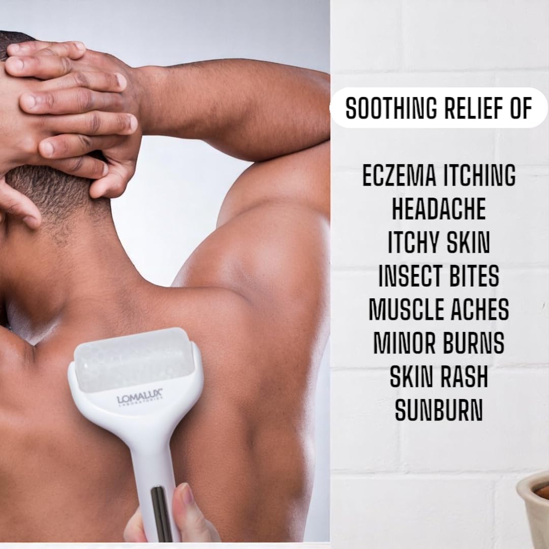 Loma Lux Cool IT! ICE Roller - Whole Body Cold Therapy Temporarily Relieves Skin Itch, Skin Irritation, Eczema, Skin Rashes, Minor Burns, Sunburn