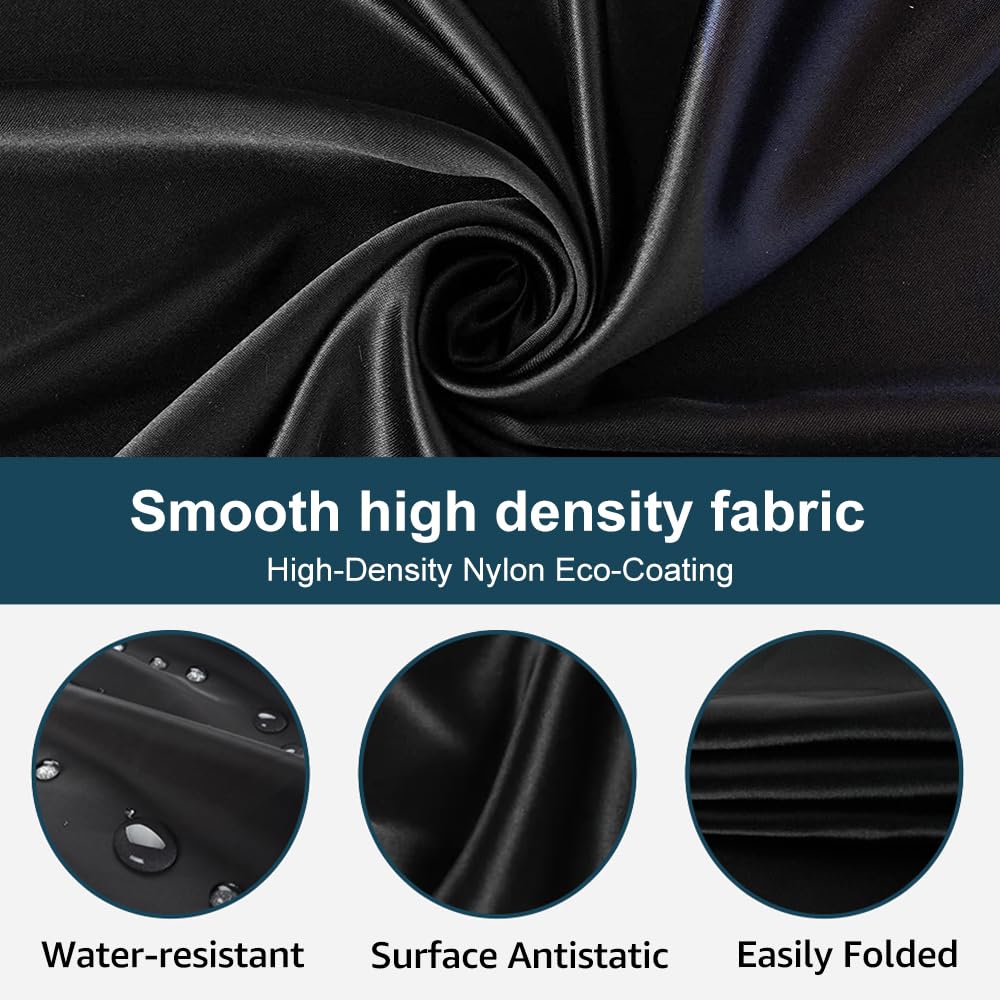 Beard Bib Beard Apron, Beard Bib Hair Catcher for Men Shaving, Non-Stick Beard Bib Apron for Men with Strong Suction Cups, Gifts for Men Husband, Grooming Kit for Men - Black