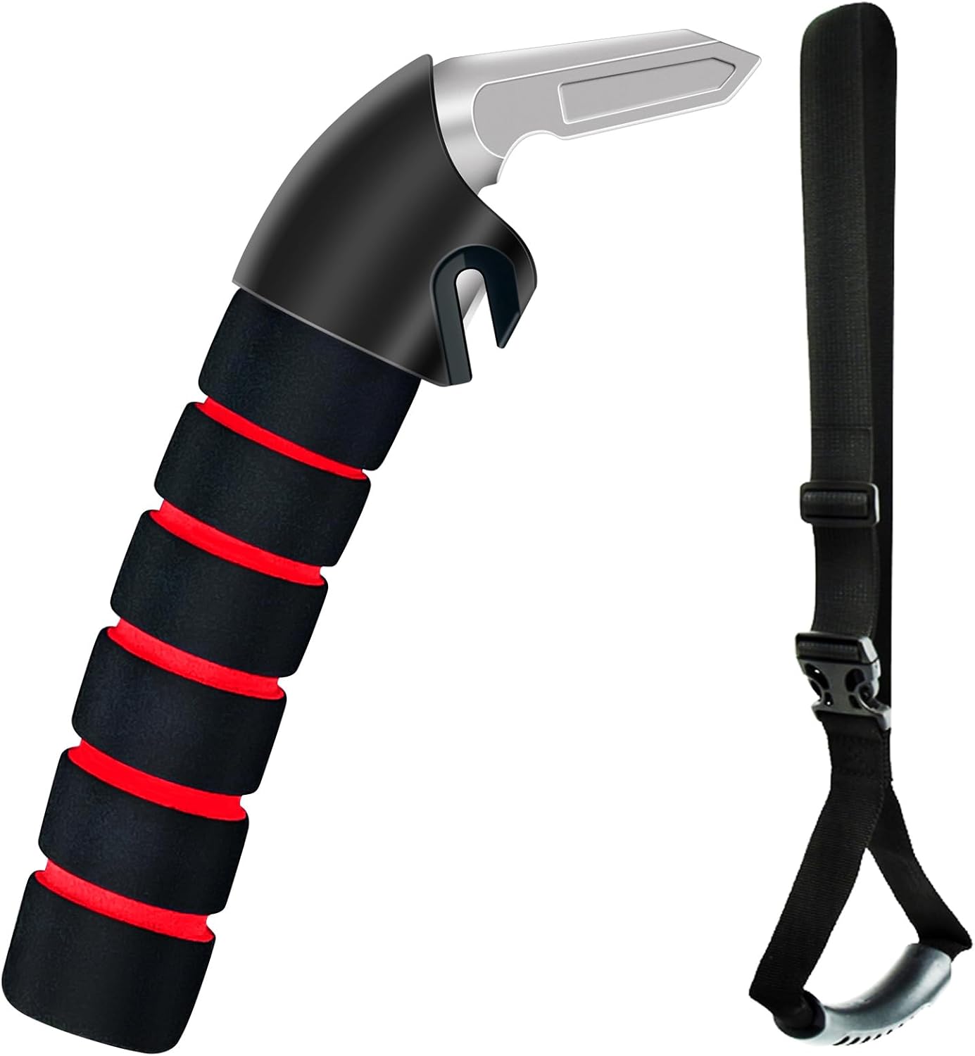 Car Handle Assist for Elderly Car Door Handle Multifunction Handle Car Door Latch Handle for Seniors and Handicapped(Red)