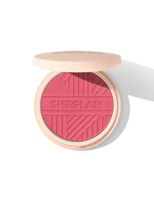 SHEGLAM Divine Flush Matte Blush Powder - Highly Pigmented, Non-Fading, Long Lasting Glowing Lightweight Natural Face Makeup
