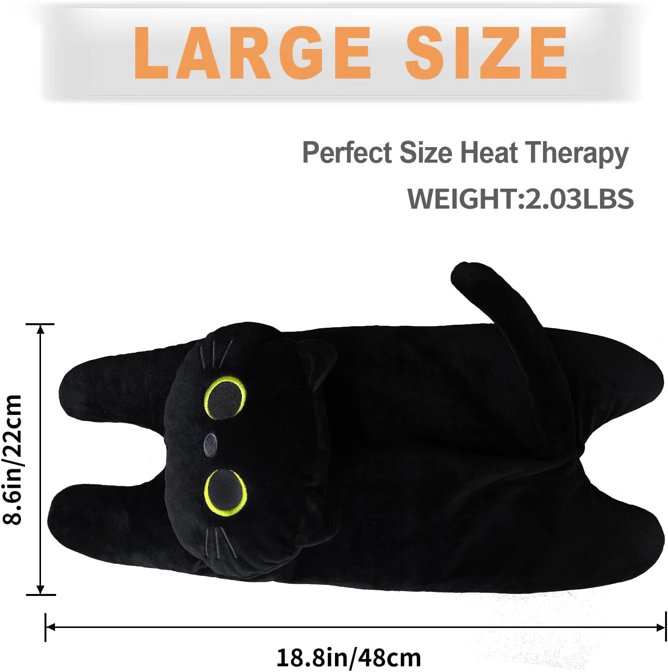 Microwave Heating Pad for Cramps Pain Relief, 19 * 9" Microwavable Heating Pads for Back, Neck Shoulder, Cute Microwave Heating Pad Stuffed Animal, Moist Heat Pack, Lavender