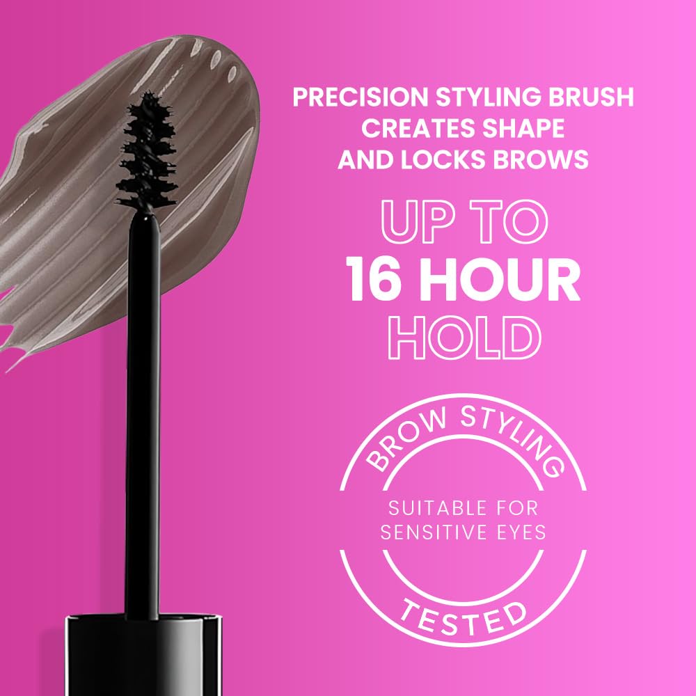 Kaely PROFESSIONAL MAKEUP Brow Glue, Tinted Eyebrow Gel, Eyebrow Mascara Waterproof, gel para cejas a prueba de agua, Eye Brow Fast Sculpt, Vegan & Cruelty-Free, 1Pcs-04 Dark Brown