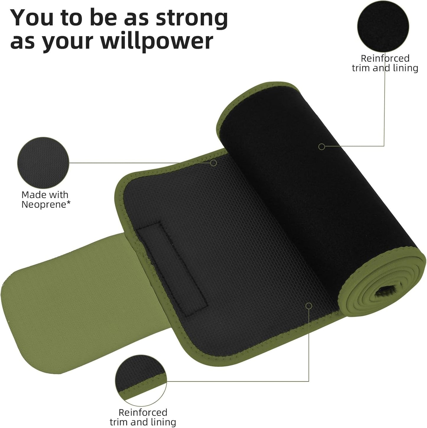 ZPP Waist Trainer for Women and Men, Neoprene Sweat Band Waist Trimmer Belt Slimming Stomach Wrap for Workout