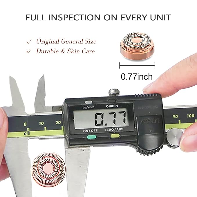 tuokiy Facial Hair Remover Replacement Heads for Finishing Touch Flawless Women's Painless Hair Remover