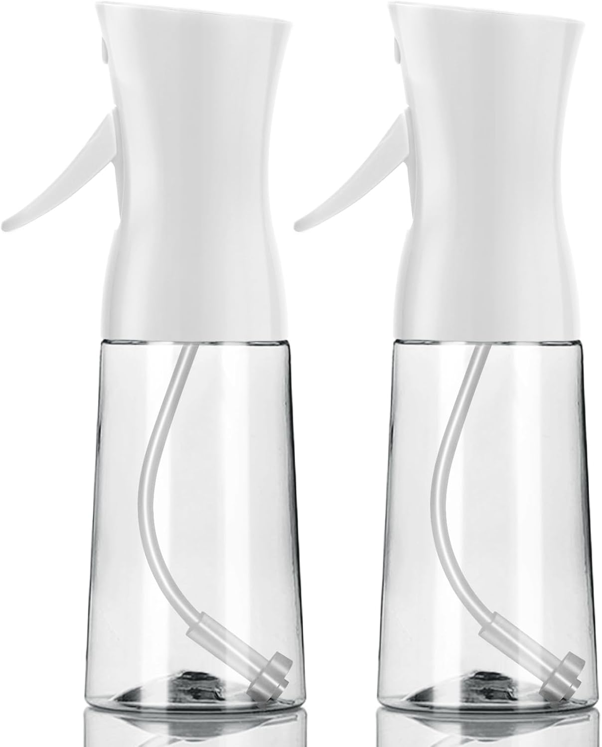 Continuous Spray Bottle,Hair Spray Bottle,Plants Water Spray Mist Bottle,Ultra-Fine Spray Bottle for Hair,Skincare, Plant Care, Pet Grooming, Cleaning,2 Pcs (6.8 oz White)
