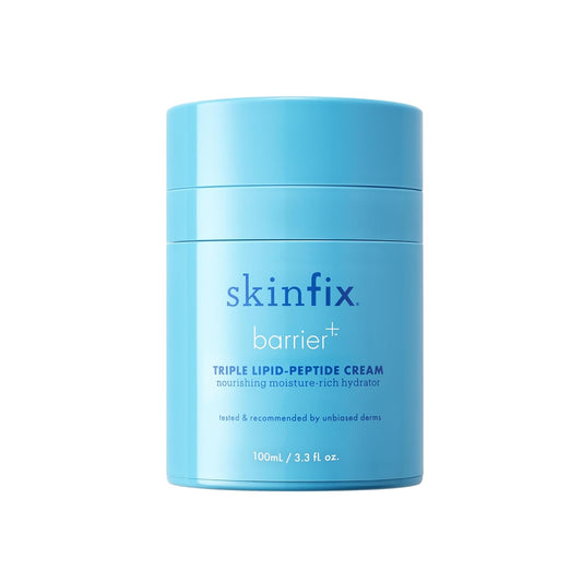 Skinfix Triple Lipid-Peptide Cream - 3.3 oz - Rich Face Moisturizer to Instantly Hydrate & Restore Dry, Sensitive Skin - Non-Comedogenic, Fragrance Free, Vegan, Cruelty Free