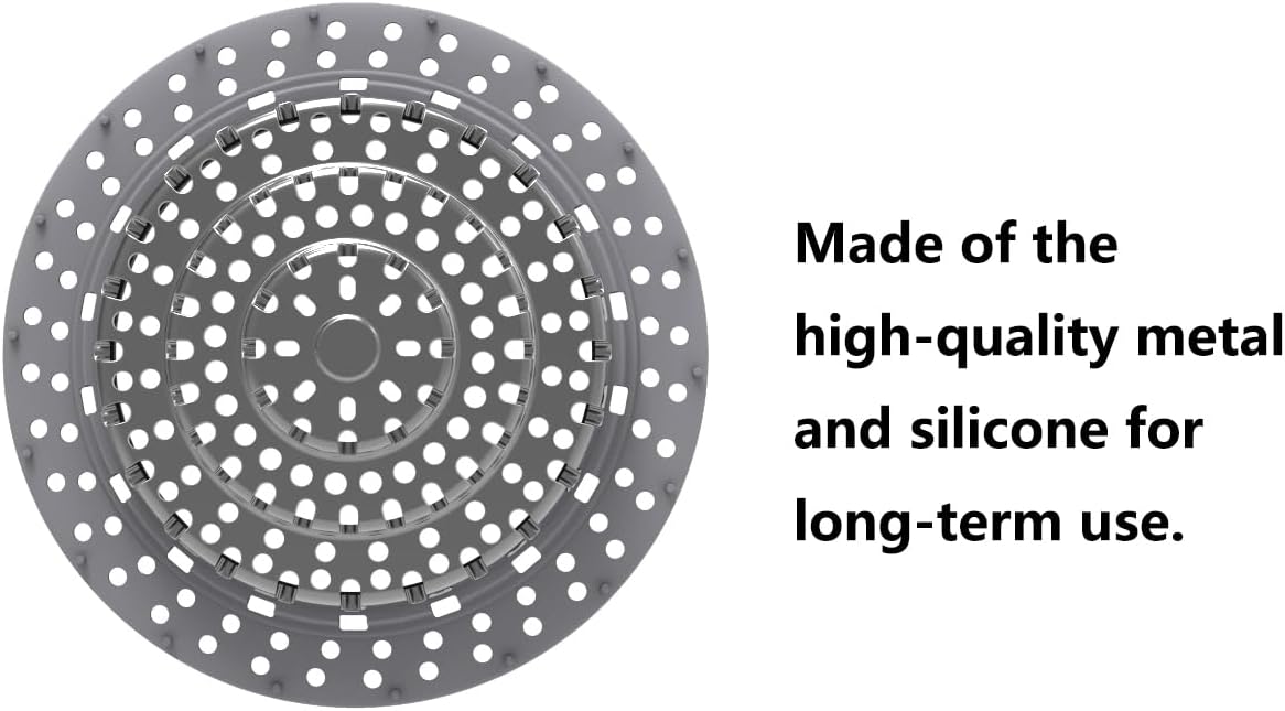 Bathtub Drain Hair Catcher，Bathtub Protector Suitable for Bathroom Bathtub, Pop-Up Drains. (Patented Product)