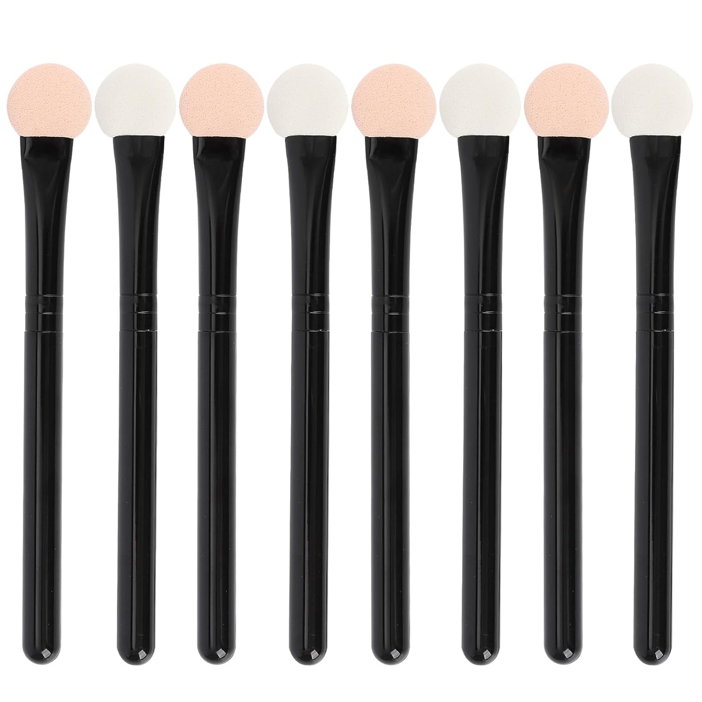 Eyeshadow Applicators Double Sided Sponge Makeup Brushes Reusable 8Pcs Round Foam Eye Shadow Applicator Sticks Brush Set Washable