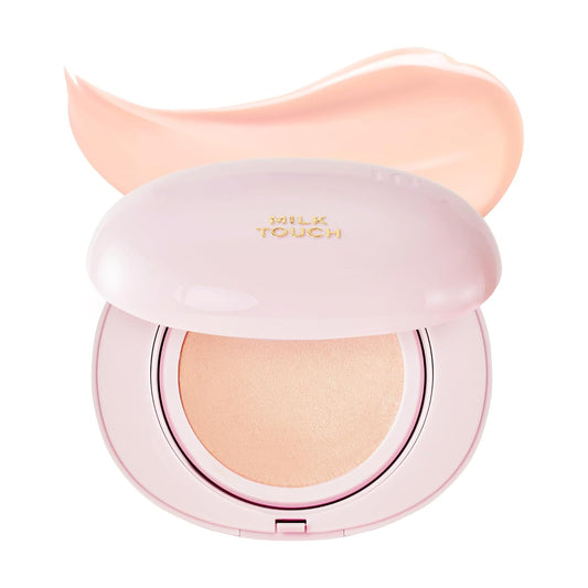 milktouch Cushion Foundation, 24H Flawless Skin, Radiant Shine, No Oxidation, Long-Lasting, Non-Creasing, 60% Hydrating Skincare Infused Korean Foundation, Valentines Gifts (19C Rosy Ivory)