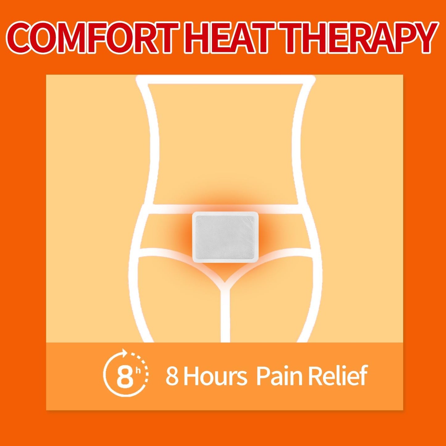 Heat Patches for Menstrual Cramp Relief, Adhesive Heating Patches for Period Cramps, Portable Instant Hot Packs, Travel Size Heat Pads on Cruise- 3 Packs
