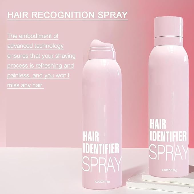 Hair Identifier Spray for Face Shaving, Body Hair Identifying Spray Plus Razor