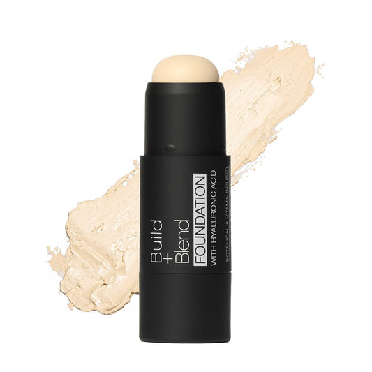 Palladio BUILD + BLEND Foundation Stick, Contour Stick for Face, Professional Makeup for Perfect Look, 0.25 Ounce (Porcelain)