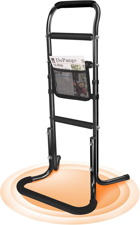 Stand Assist Aid for Elderly, Aluminum Alloy Standing Aids & Supports for Rising from Chair Couch, Sturdy Chair Lift Assist Grab Bar for Seniors Disabled Handicap Adults, Height-Adjusted