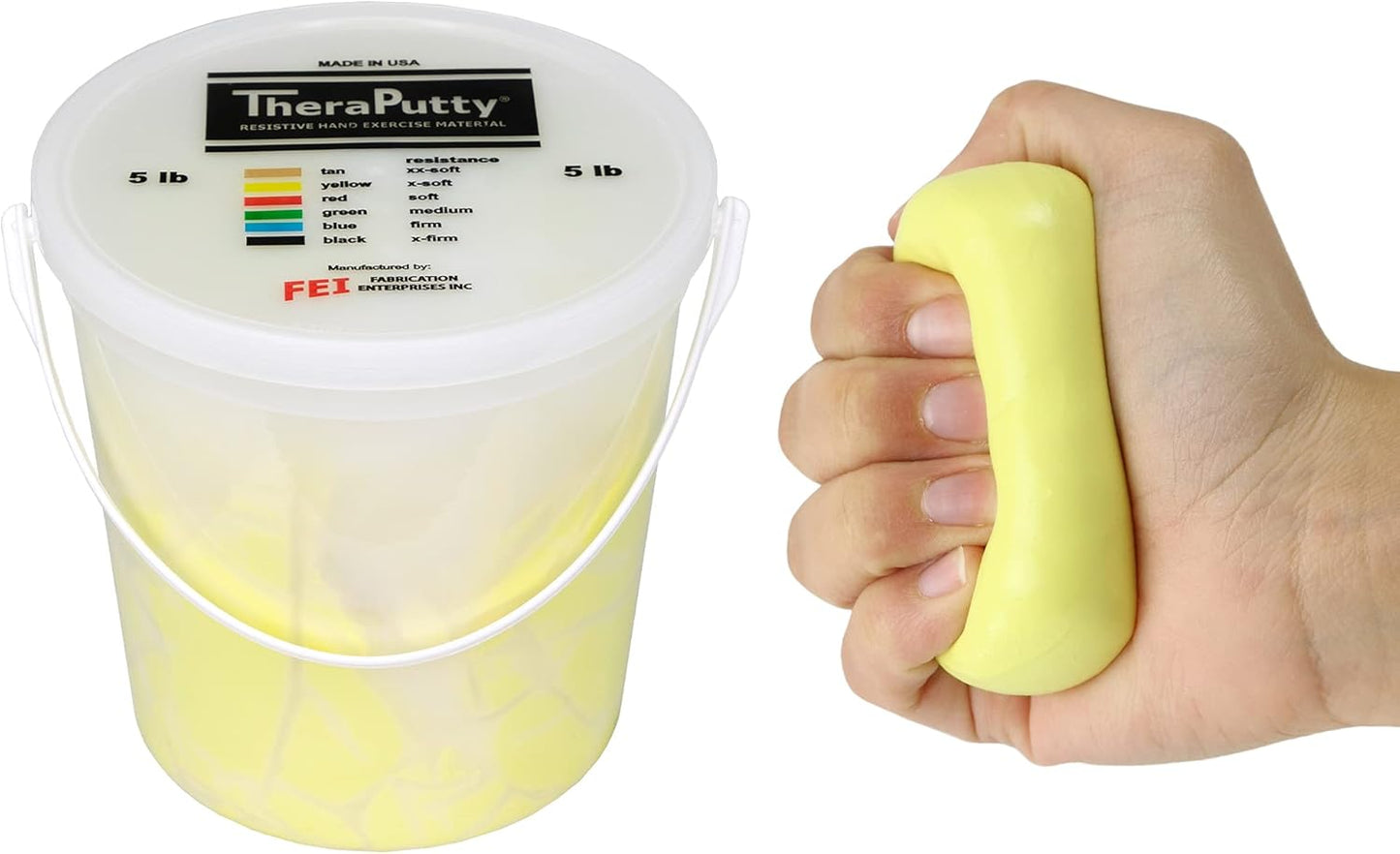 CanDo 10-0923 TheraPutty Standard Hand Exercise Putty, X-Soft, 5lbs