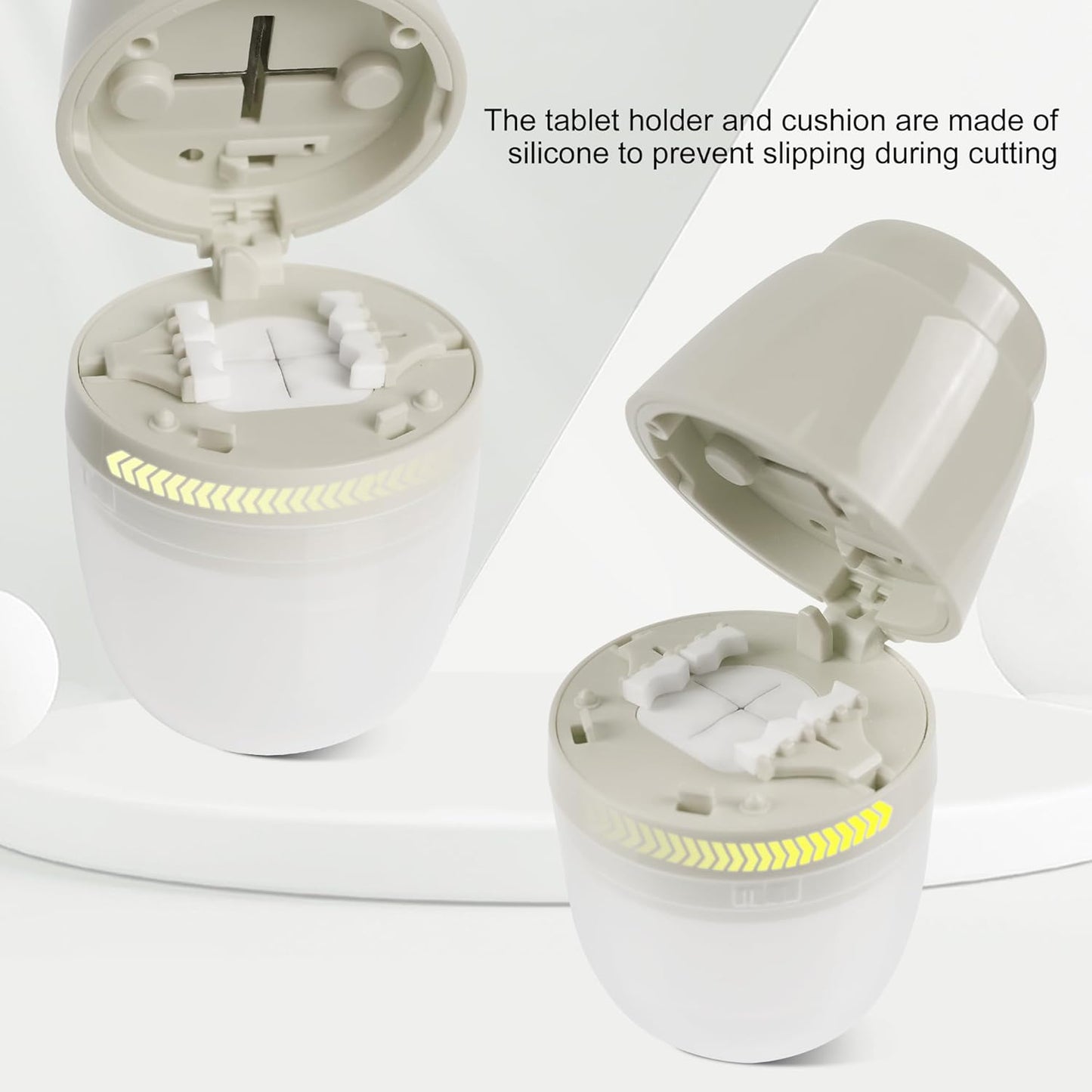 Multi-Function Pill Cutter, 1/2 and 1/4 Pill Splitter for Small and Tiny Pills,Portable and Adjustable Cutter,Storage Case