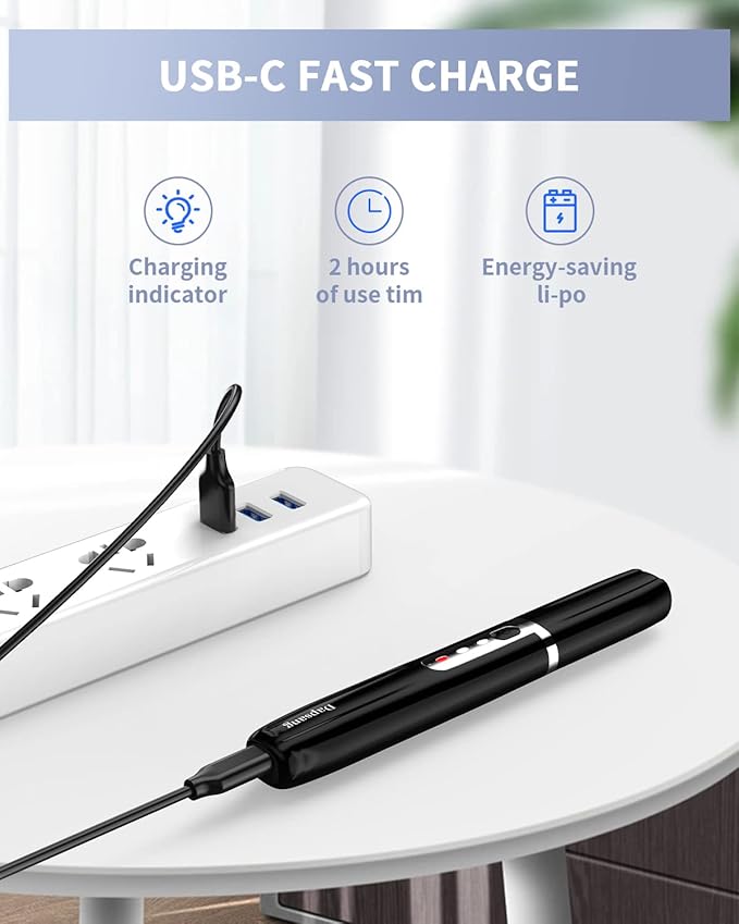 Eyebrow Trimmer, Electric Eyebrow Razor for Women Men, Rechargeable Painless LED Light Facial Hair Shaver Remover with Rinseable Blade for Face Lips Neck Leg